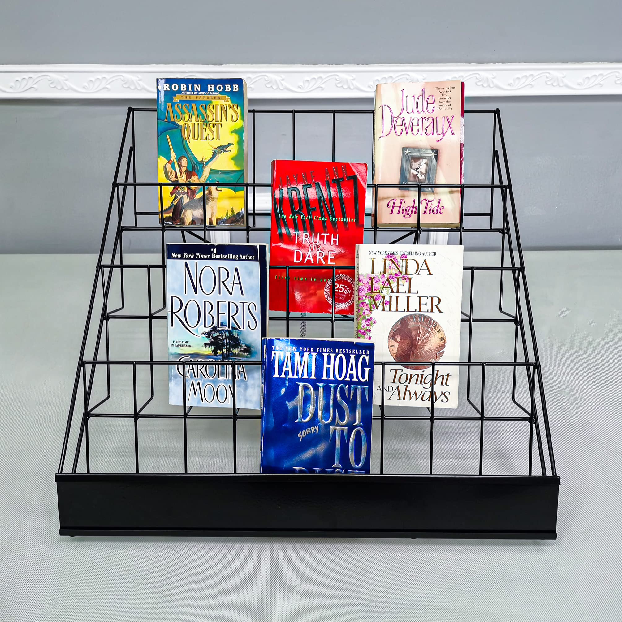 FixtureDisplays® 4-Tier Tabletop Greeting Card Display Rack - 18