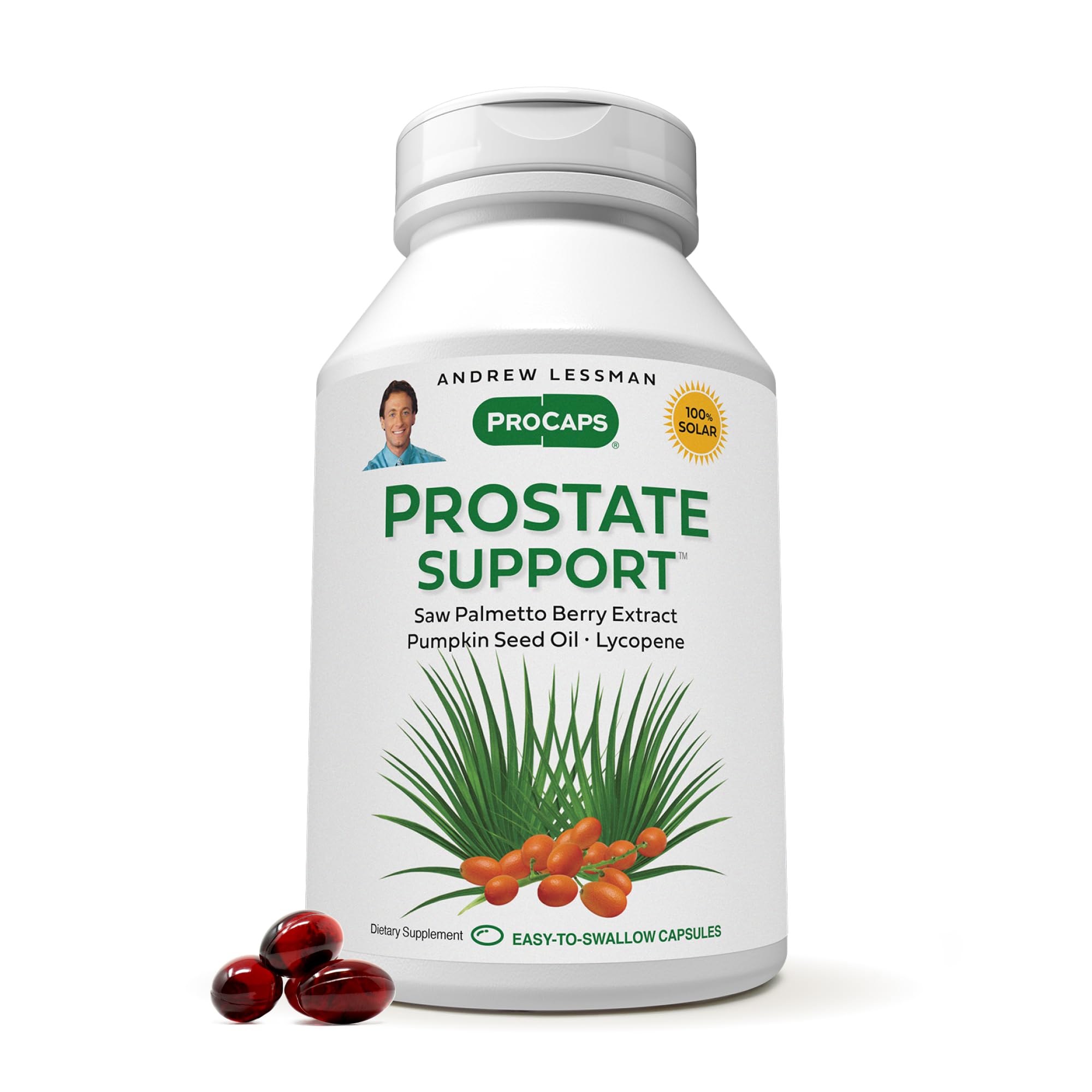 ANDREW LESSMAN Prostate Support Supplement for Men's Health - 360 Softgels with Saw Palmetto, Pumpkin Seed Oil, Lycopene & Omega-3 | Promotes Prostate, Urinary & Bladder Function | No Additives | Ideal for Active Men & Seniors Concerned About Prostate Health