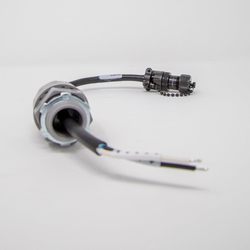 1FT DC Power Cable with Cord Grip Fitting - Heavy Duty Power Cord for Electronics, CCTV, LED Lights - Secure Connection for Home & Office Use