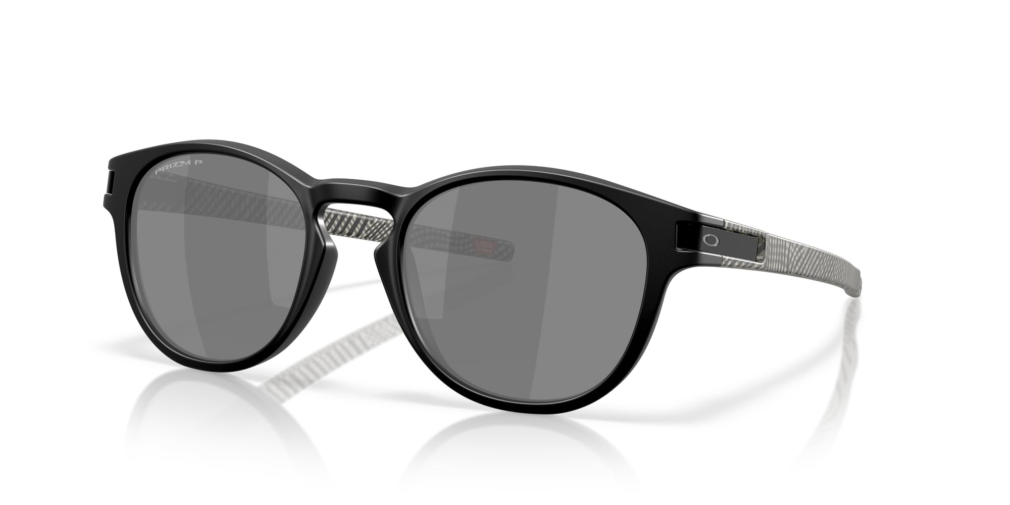Oakley Men's Oo9349 Latch Low Bridge Fit Round Polarized Sunglasses for Driving, Running & Outdoor Sports - UV Protection, Lightweight & Comfortable Design