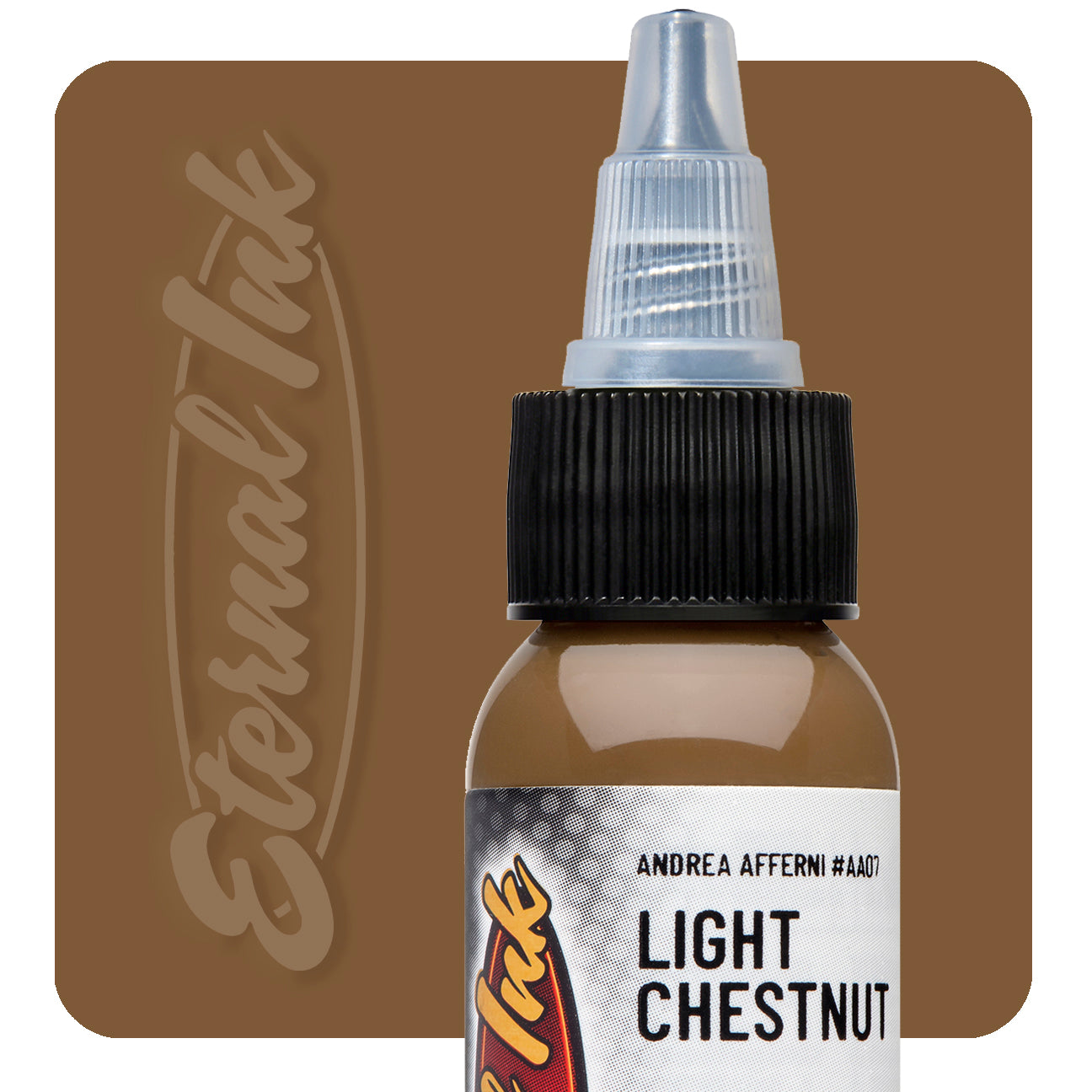 Eternal Andrea Afferni Light Chestnut Ink 1oz - Premium Calligraphy & Fountain Pen Ink for Artists, Writers, and Lettering Enthusiasts - Perfect for Journals, Scrapbooking, and Creative Projects