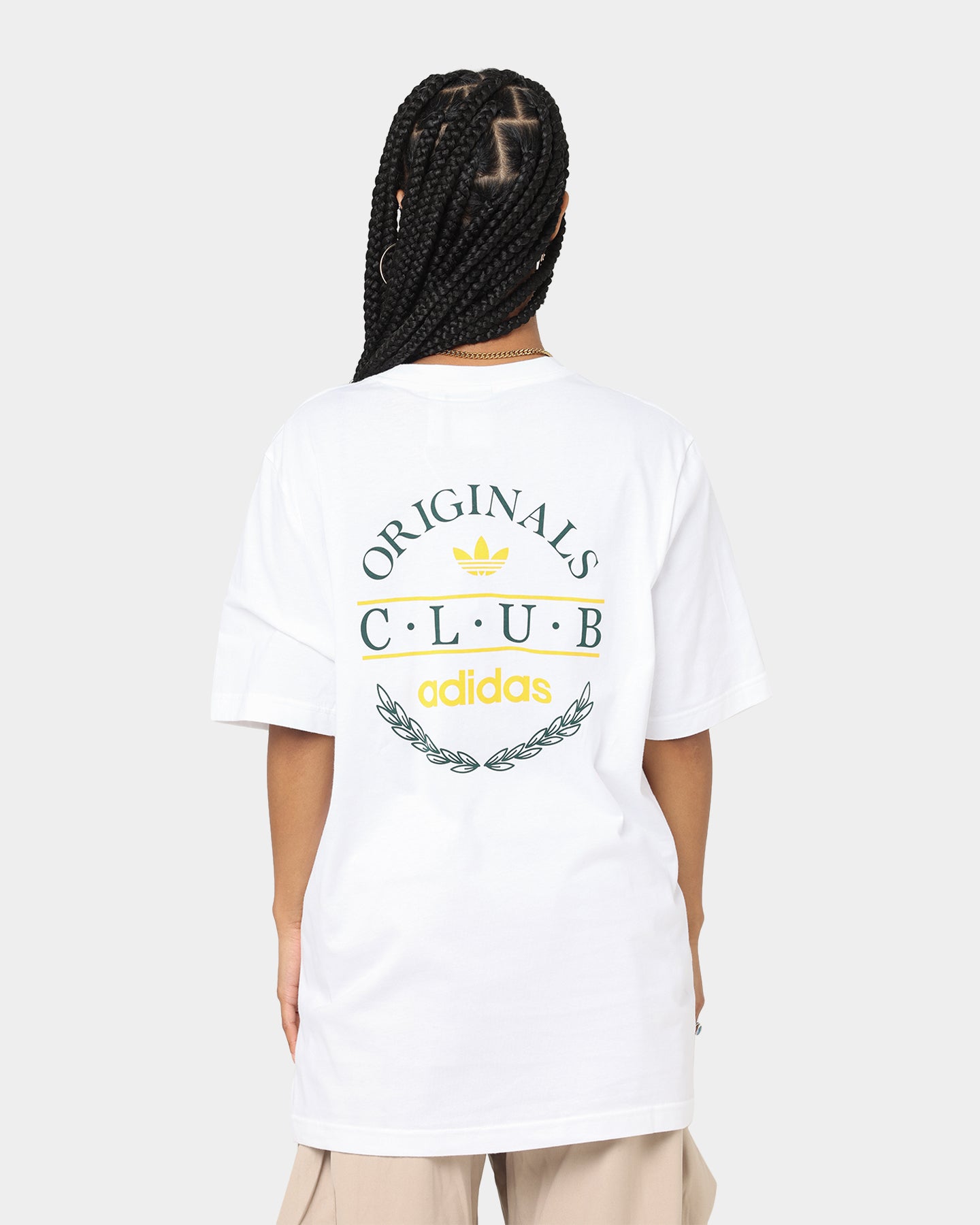 Adidas Club Logo T-Shirt for Men - White Cotton Short Sleeve Tee - Perfect for Gym, Running & Casual Wear