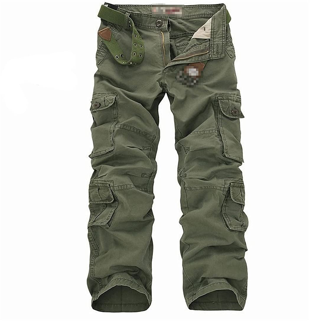 Military Tactical Pants for Men - Multi-Pocket Washed Cargo Pants, Cotton Combat Trousers in Large Size - Perfect for Outdoor Hiking, Camping & Tactical Operations