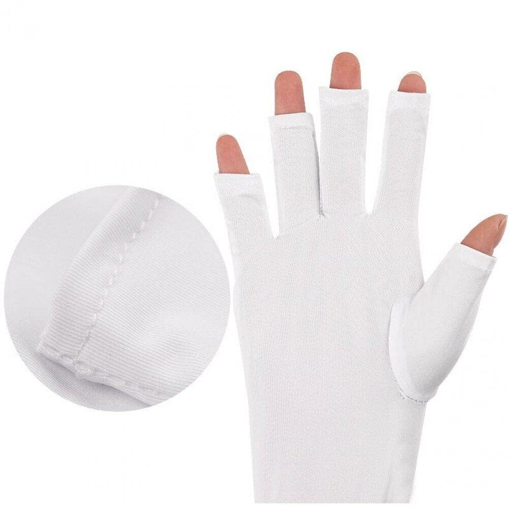 Vepoty UV Protection Manicure Gloves - 1 Pair Fingerless Shield Gloves for Nail Salon Professionals | Sunlight & UV Light Defense for Gel Nails, Acrylics & Nail Art | Perfect for Home & Salon Use