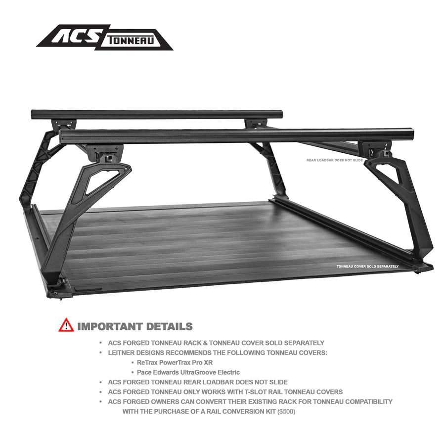 ACS Forged Tonneau Cover | Compatible with 2023+ GMC Canyon 5'0 Bed | Durable Truck Bed Protection for Camping & Outdoor Adventures