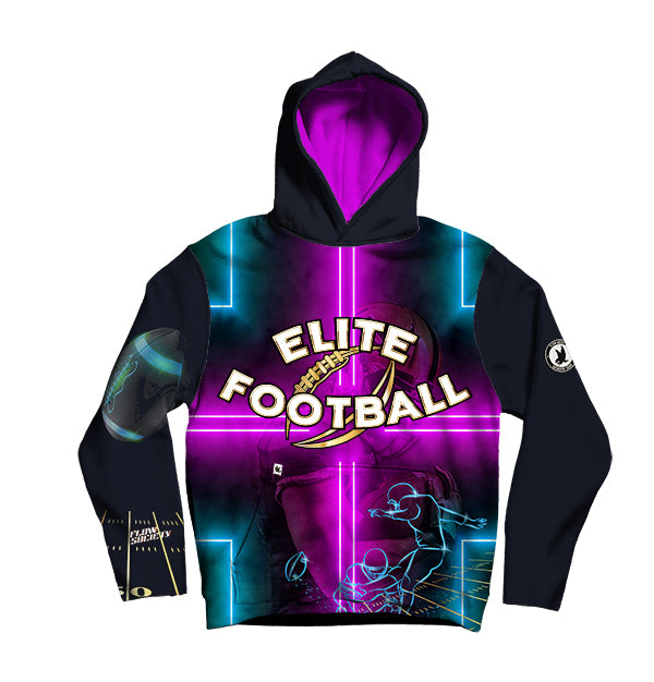 Youth & Adult Elite Football Flow Hoodie - Breathable & Lightweight Training Hoodie for Football Players - Perfect for Practice, Games & Casual Wear