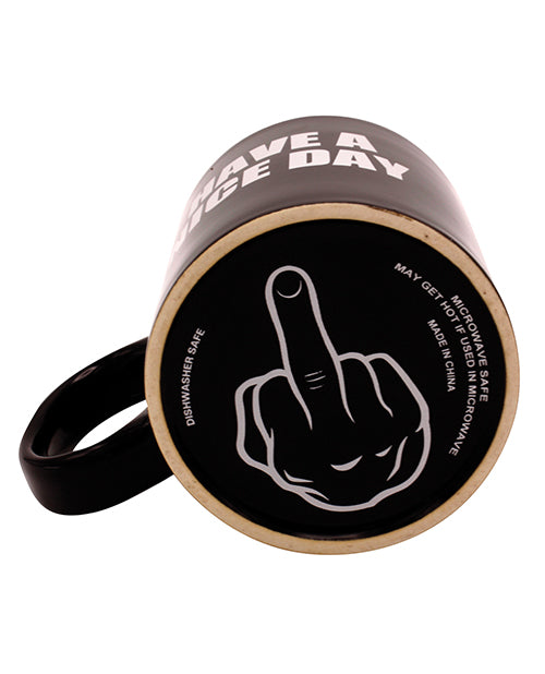 Attitude Mug - Have a Nice Day 16 oz Coffee Cup - Funny Inspirational Ceramic Mug for Office, Home & Gifts