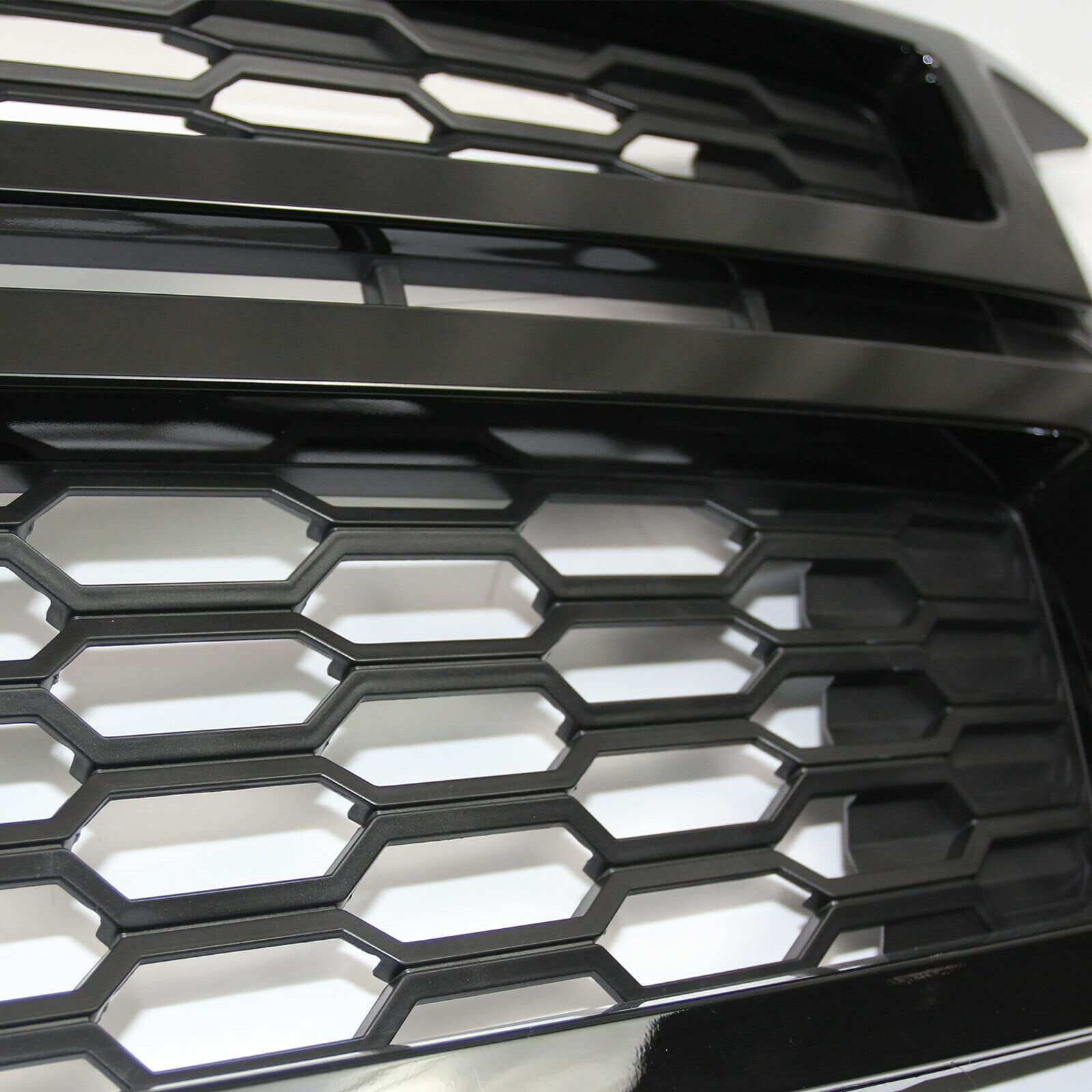 Gloss Black Front Bumper Grille Replacement for 2015-2020 Chevrolet Tahoe Suburban LS LT | Durable Grill Intake Cover | Perfect for Off-Roading & Car Customization
