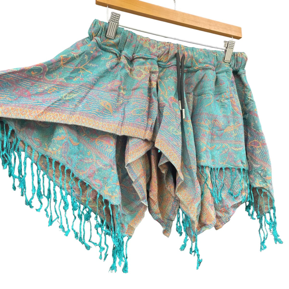 Stylish 2-Piece Teal Paisley Outfit Set for Women | Trendy Matching Top & Bottom | Perfect for Summer Vacations, Beach Trips & Casual Outings