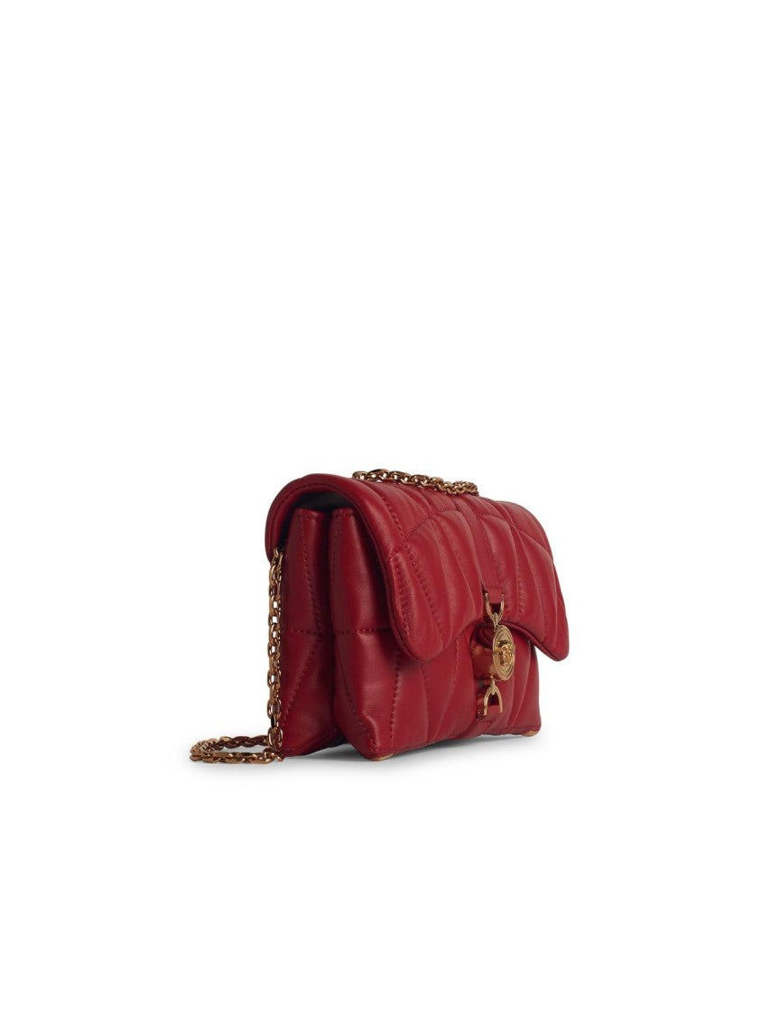 Cleio Small Red Leather Crossbody Bag for Women | Genuine Leather Purse | Compact Shoulder Handbag for Everyday Use, Travel & Date Night
