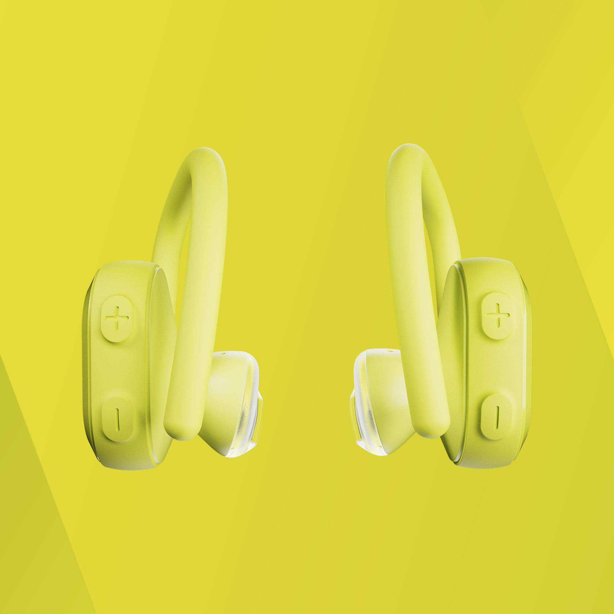 Skullcandy Push Ultra True Wireless Earbuds - Bluetooth 5.2, 34H Battery, IP55 Waterproof, Noise Isolation (Electric Yellow) for Gym, Running, Workouts & Travel - Model S2BDW-N746