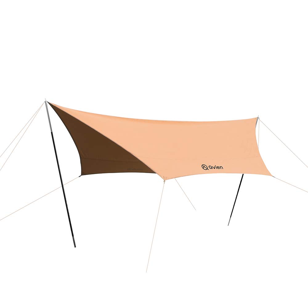 Large Beach Tent for 6+ People - Sun Shelter, Picnic Shade, Camping Rain Tarp & Hammock Rain Fly (165”×95”) - Perfect for Beach Days, Family Camping & Outdoor Adventures