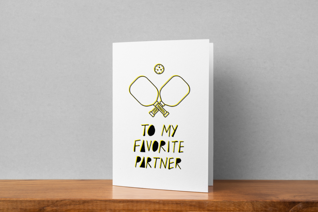 Funny Pickleball Greeting Card for Players & Fans - Perfect Gift for Tournaments, Birthdays & Game Days