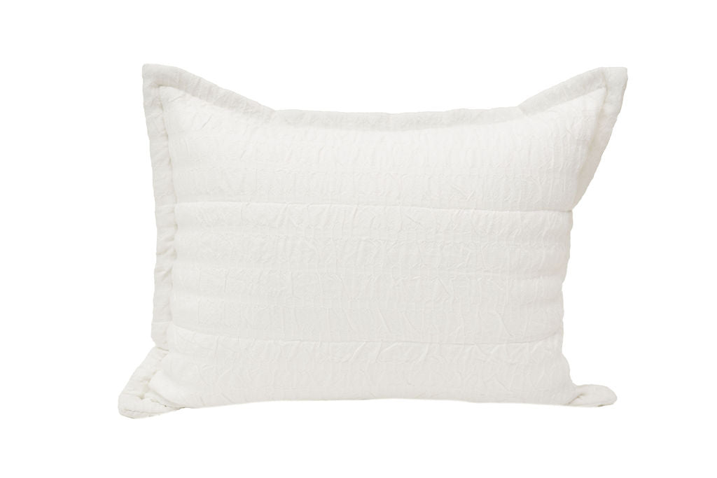 Luxury Mallory Embroidered Sham - Premium Bedding Pillow Cover for Elegant Home Decor | Perfect for Master Bedroom, Guest Room & Hotel Styling
