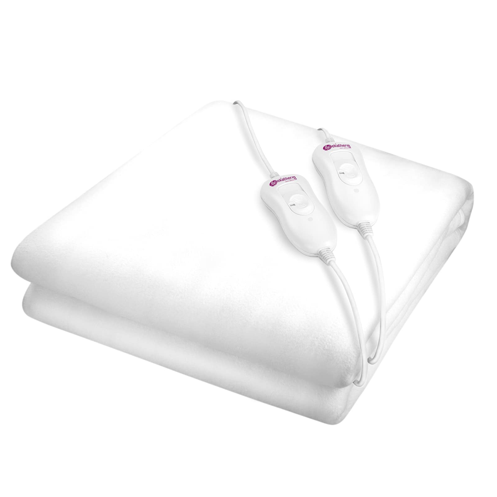 **Pekatherm UP205D Electric Heating Blanket - Double Size 140x160cm, 3 Heat Settings, Overheat Protection, 100% Polyester - Perfect for Winter Warmth & Bed Comfort**