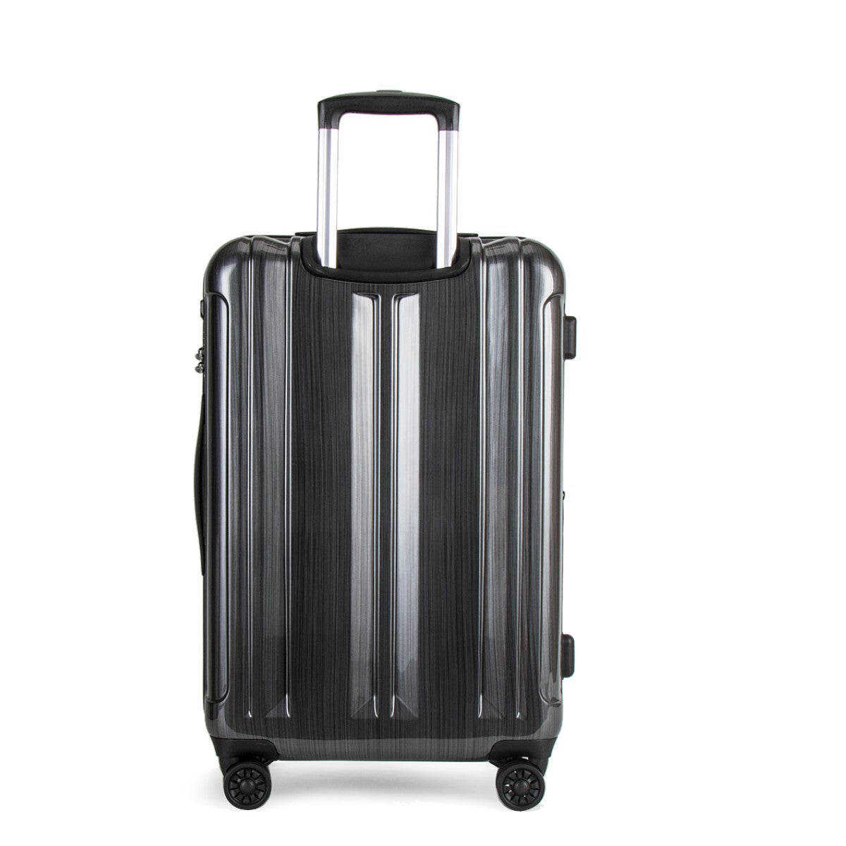 Daycrown 705 Brushed Silver 60MM HINOMOTO Silent Wheels PC Luggage Suitcase - Perfect for Business Travel & Airplane Carry-On