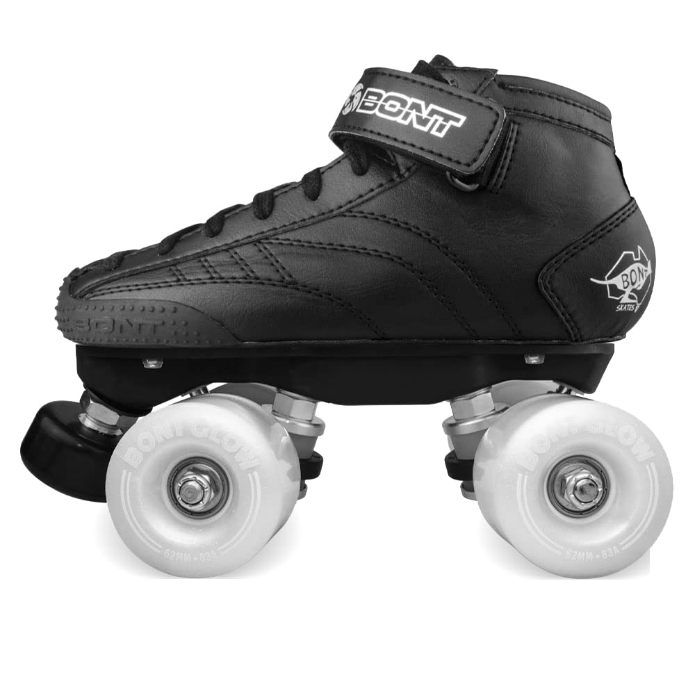 Bont Prostar Kids Roller Skates with LED Light Up Wheels - Professional Adjustable Quad Skates for Girls & Boys - Perfect for Indoor & Outdoor Skating, Rinks, Parties & Sports