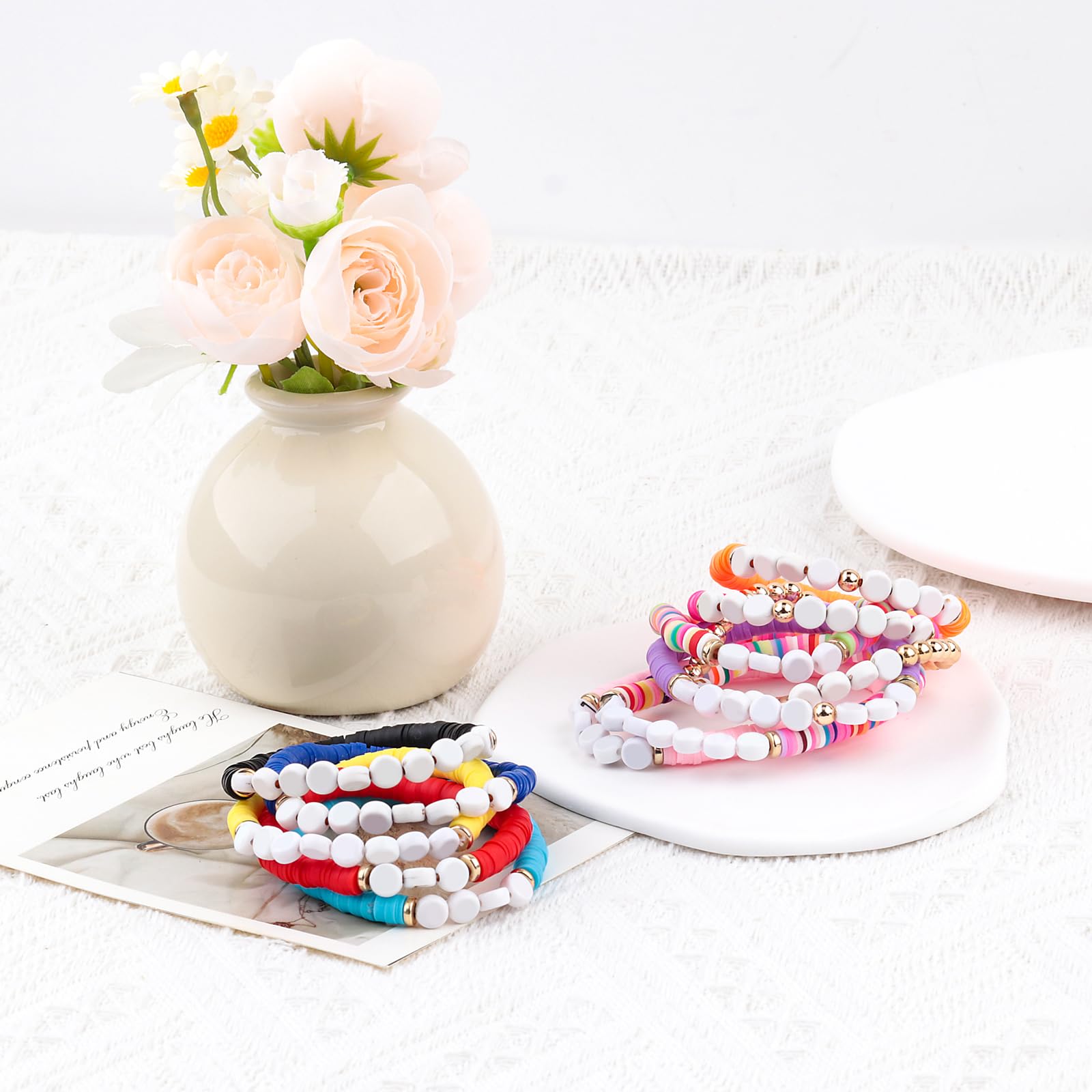 YUZHEJIE TS Friendship Bracelets - Colorful Stretchy Music Inspired Bracelets for Women, Fans, Preppy & Surfer Style - Perfect for Concerts, Gifts & Everyday Wear