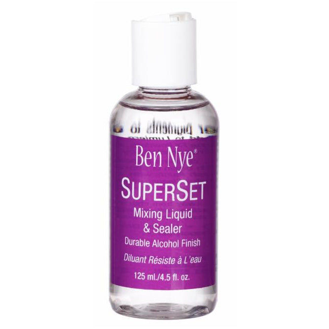 Ben Nye SuperSet Mixing Liquid & Sealer - Professional Makeup Setting Solution for Theater, Film & Special Effects - Perfect for Long-Lasting Makeup & Prosthetic Adhesion