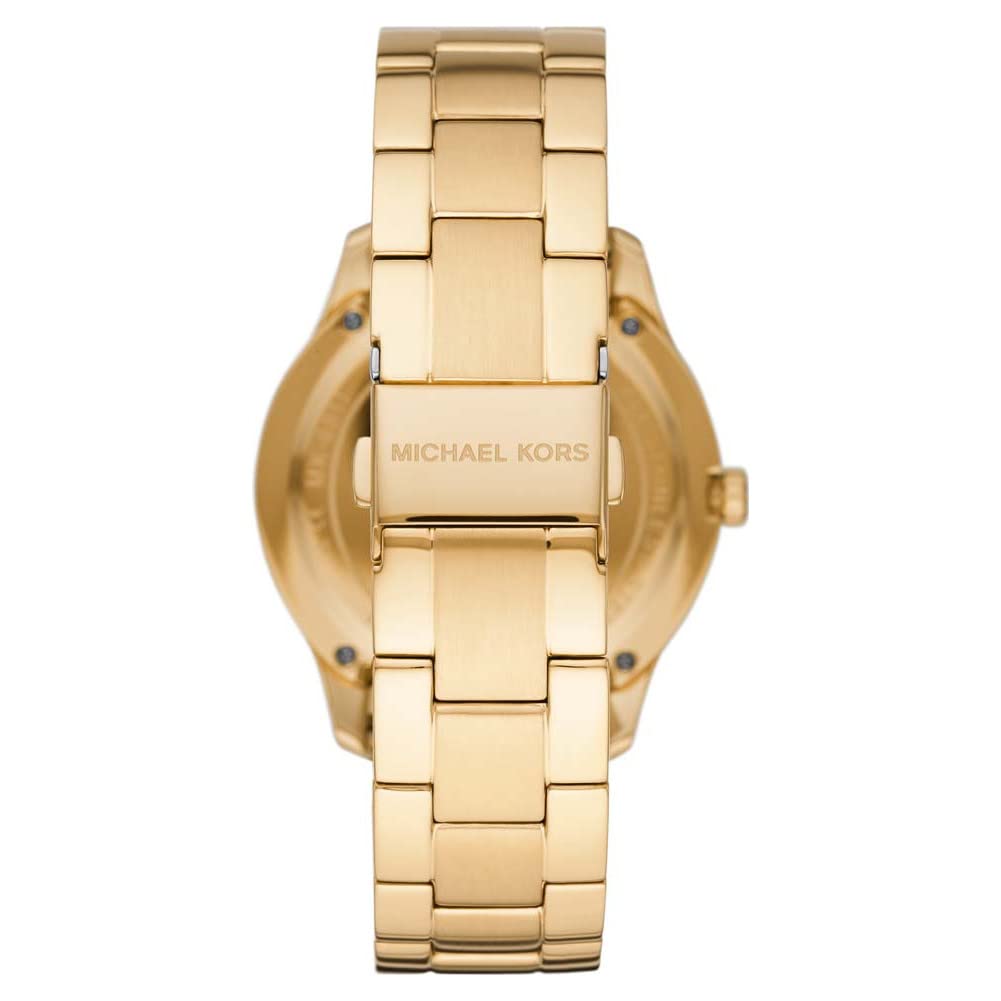 Michael Kors Slim Runway Women's Watch - 42mm Stainless Steel Case & Band, Three-Hand Movement | Perfect for Office, Date Night & Everyday Wear