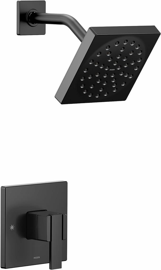 Moen UTS3715EPBL 90 Degree M Core 3 Series Shower Trim - Matte Black Finish, Eco Performance Water-Saving Design | Perfect for Modern Bathroom Renovations & Water Conservation Homes