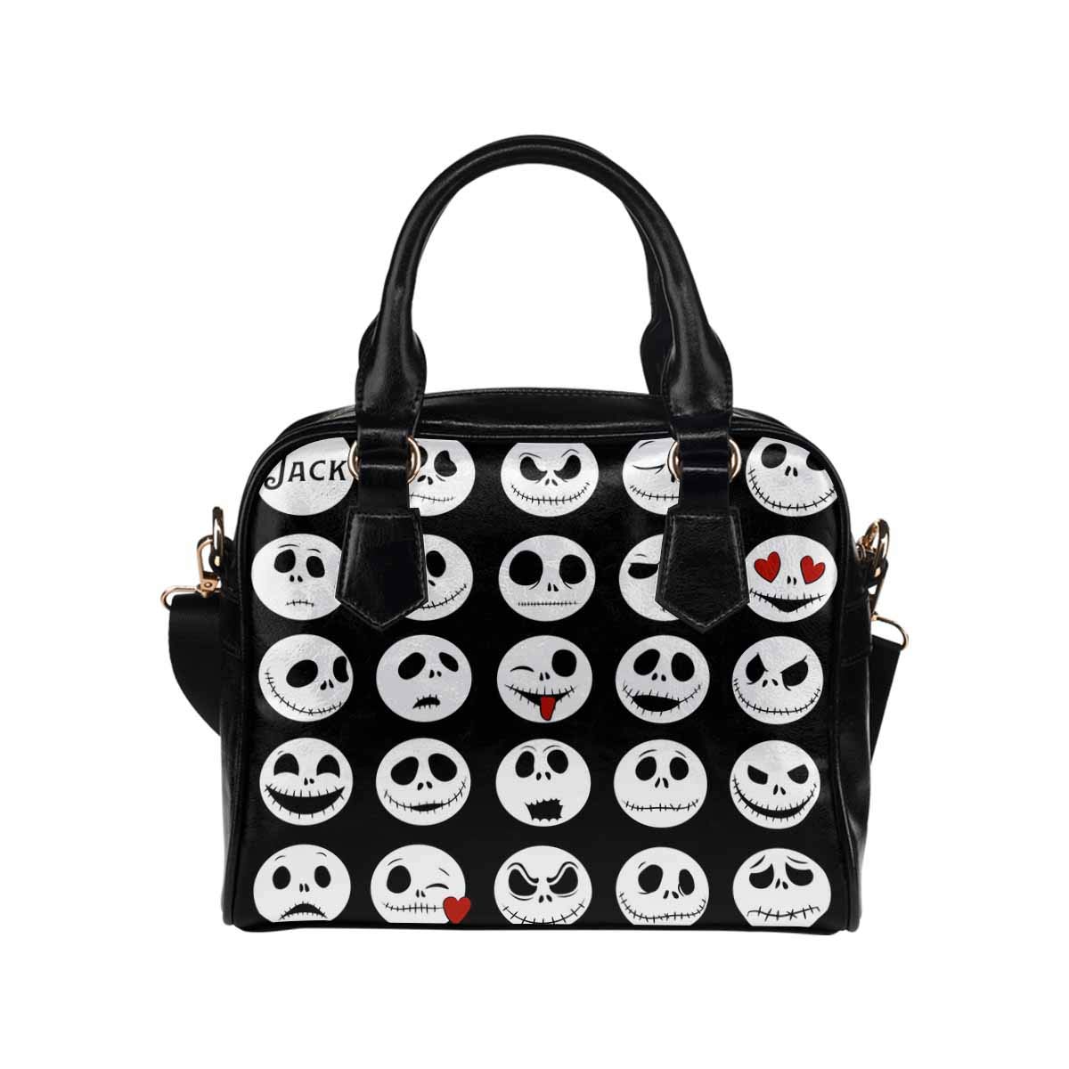 Halloween Skull PU Leather Crossbody Bag for Women - Blue & Yellow Gothic Shoulder Purse for Girls | Perfect for Costume Parties, Trick or Treating & Spooky Outfits