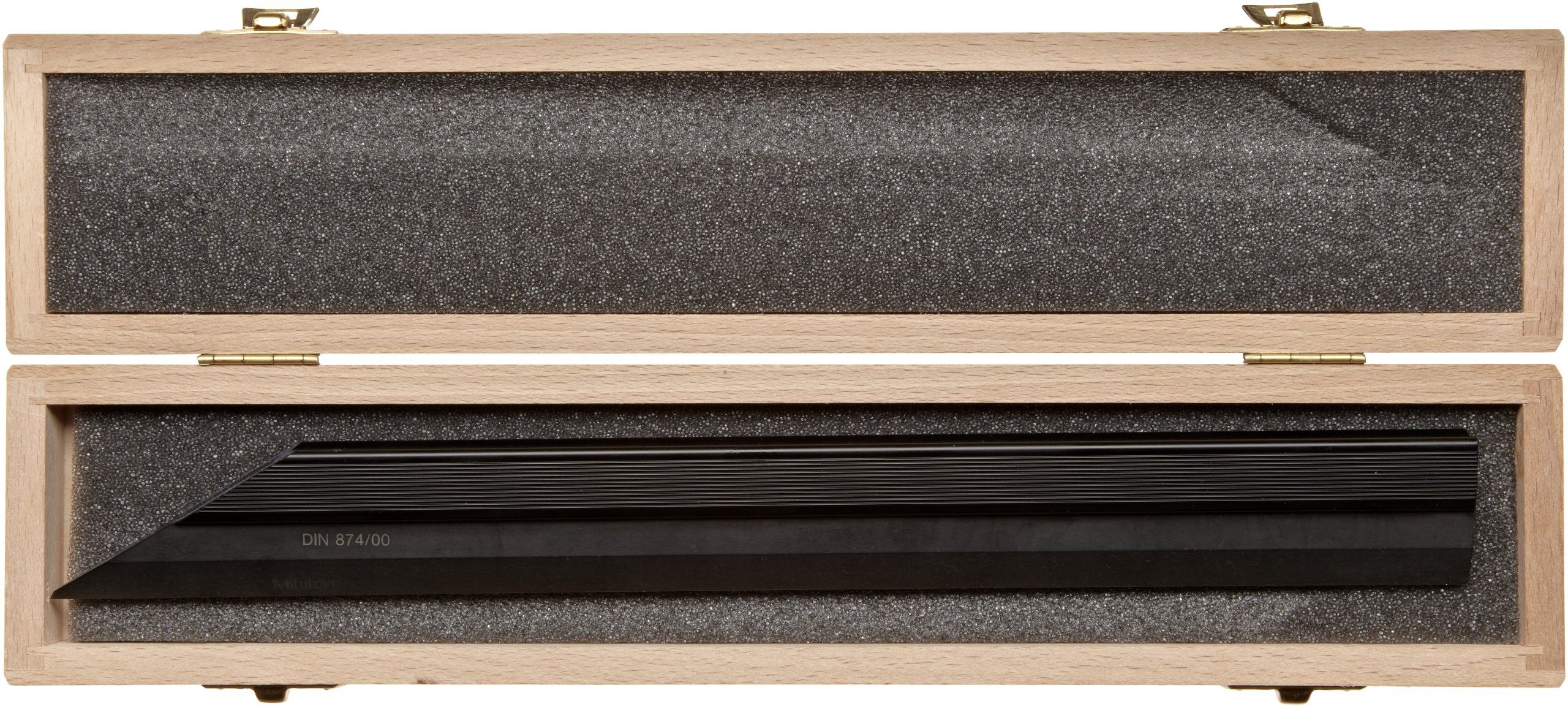 Mitutoyo 528-105 10-Inch Knife Edge Straight Edge Ruler with Protective Cover - Precision Measuring Tool for Metalworking, Woodworking & Engineering Projects