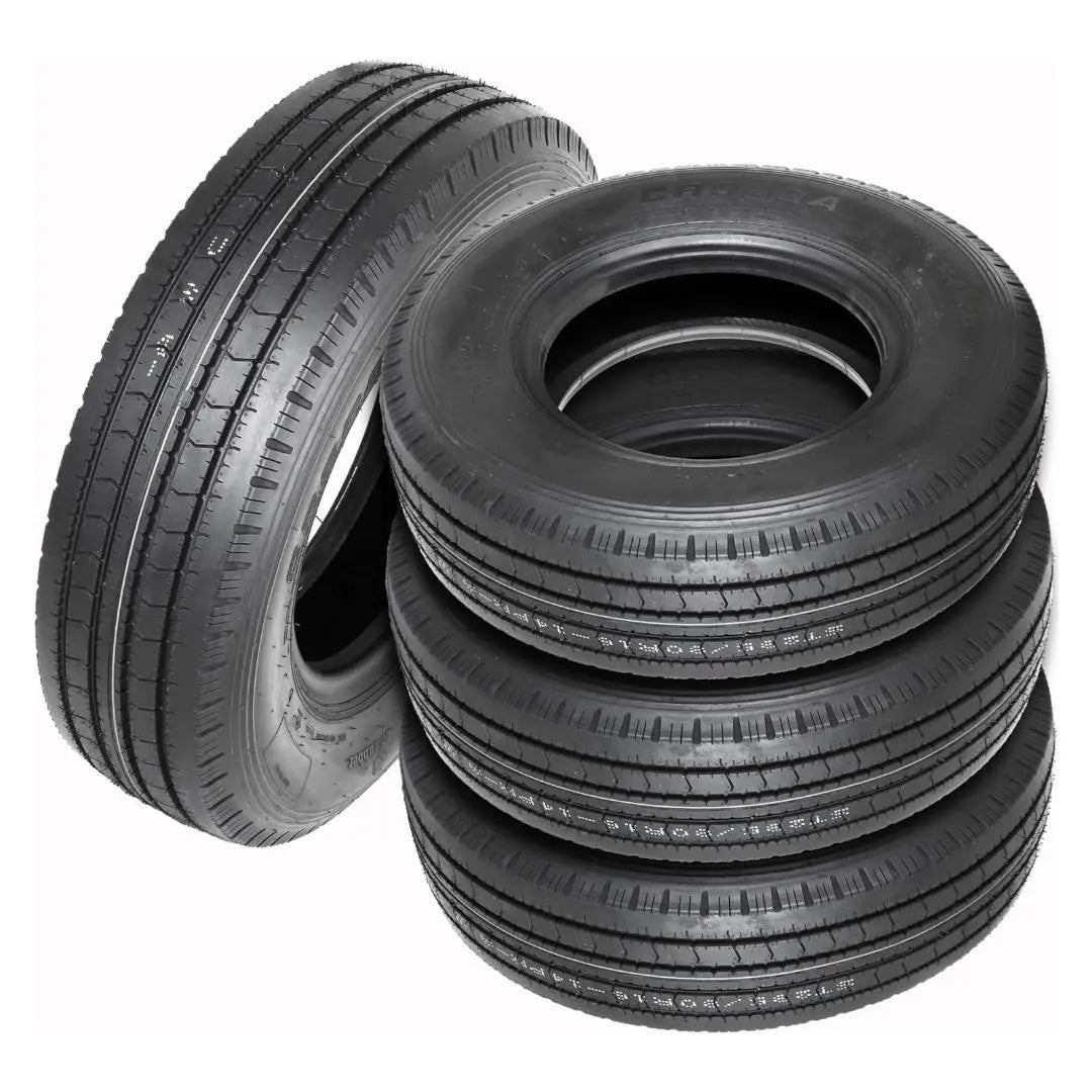 Premium All Steel Radial Trailer Tires ST 235/80R16 14 Ply Load Range G LRG - Heavy Duty for Boat Trailers, Horse Trailers & Cargo Hauling