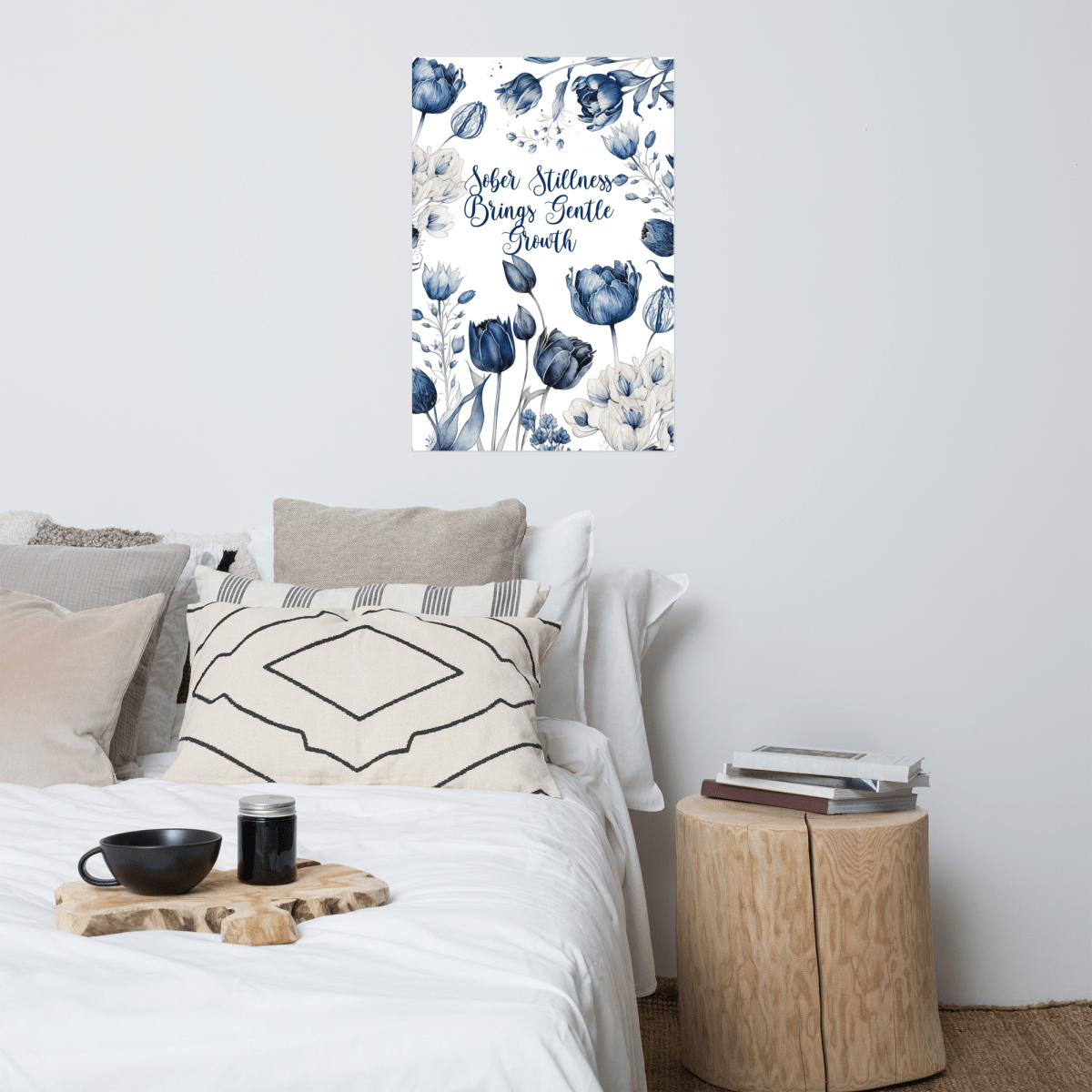 Sobriety Affirmation Poster - Motivational Wall Art for Gentle Growth & Sober Stillness | Perfect for Home, Office & Recovery Spaces
