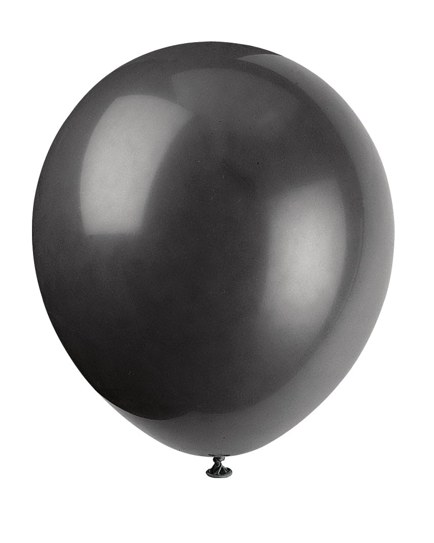 Premium Jet Black Latex Balloons 12 Inch (10-Pack) - High-Quality Party Decorations for Birthdays, Weddings & Celebrations - Perfect for Balloon Arches, Centerpieces & Party Backdrops