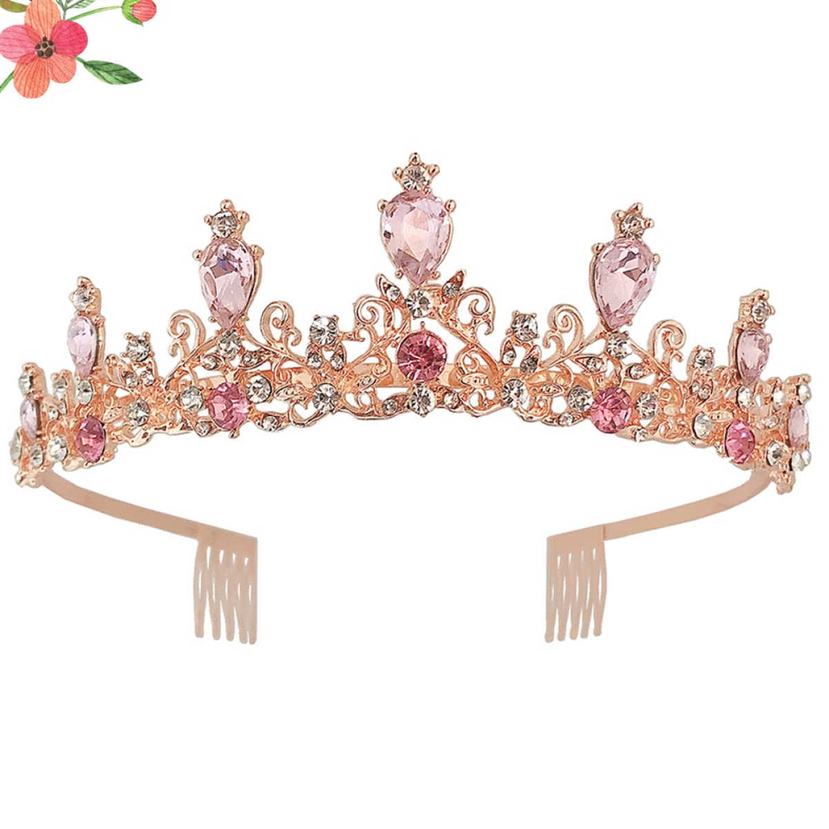 Princess Crown Tiara for Women & Girls - Wedding, Birthday Hair Accessories