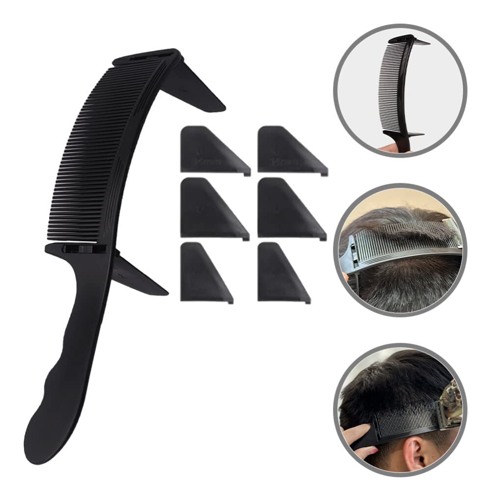Beaupretty 1 Set Professional Barber Comb for Men - Hair Thinning Comb, Styling Comb & Haircut Scissors Kit - Plastic Short Hair Comb for Men's Grooming & Styling - Perfect for Home Haircuts, Barber Shops & DIY Hairstyling