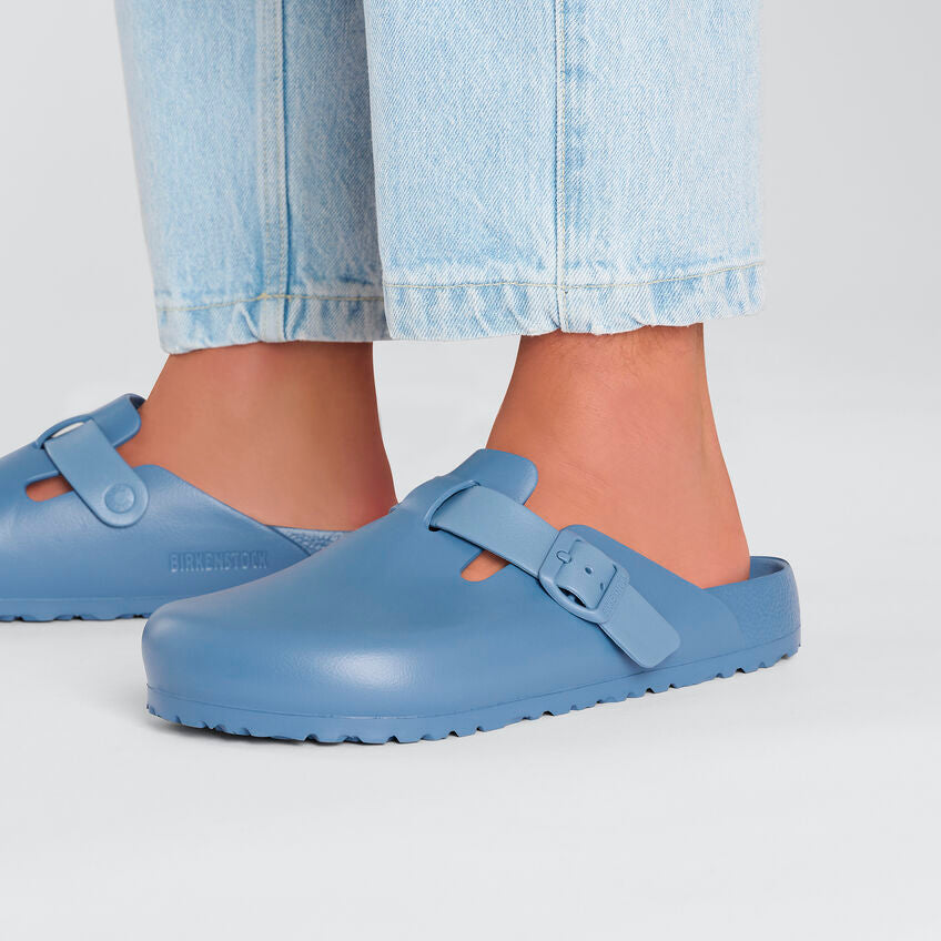 Birkenstock Boston Essentials EVA Clogs in Elemental Blue | Comfortable & Lightweight Unisex Slides for Men & Women | Perfect for Home, Garden, Beach & Casual Wear