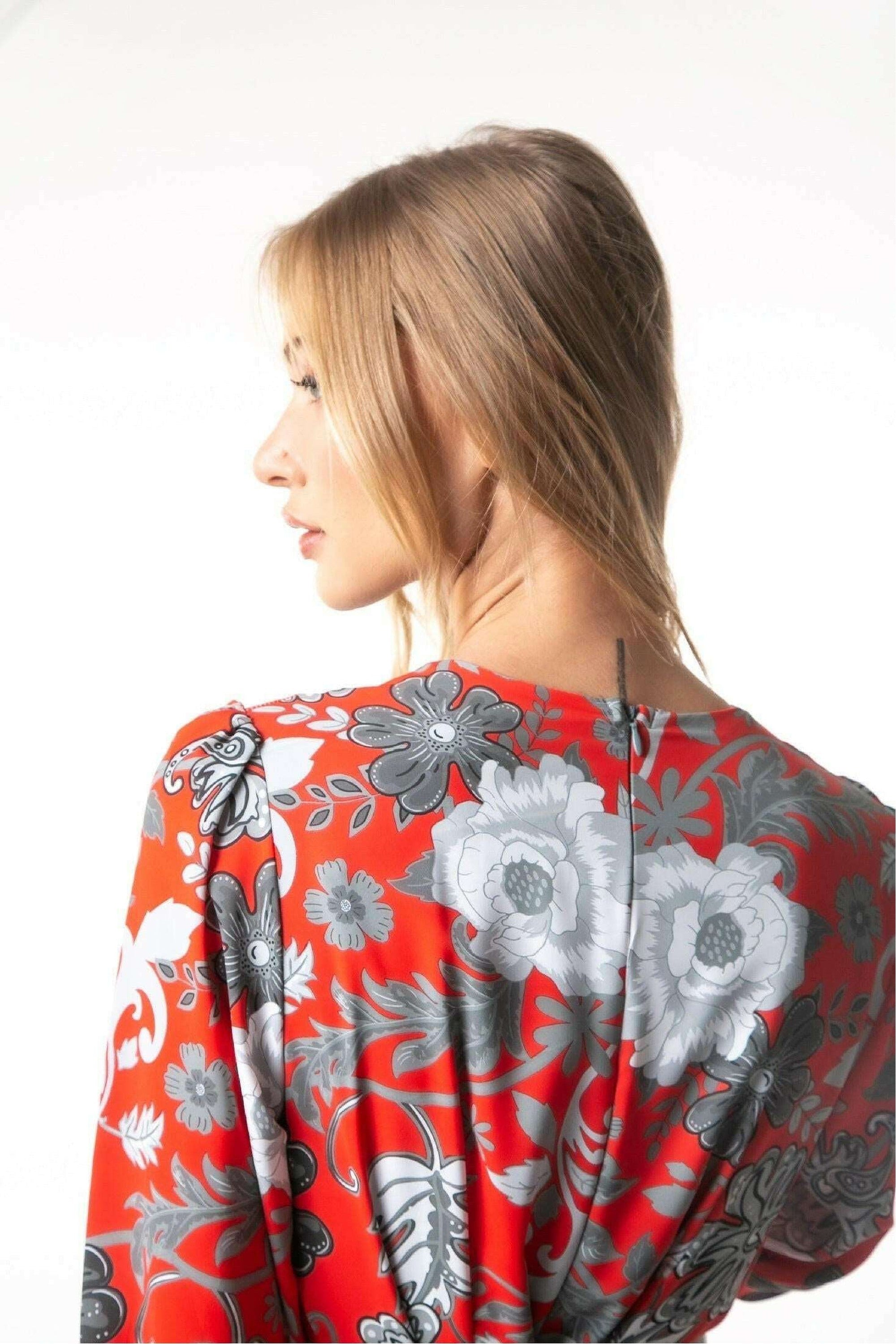 Kelly Floral Long Maxi Dress with Long Sleeves - Elegant Boho Summer Dress for Women, Beach Wedding Guest Outfit, Vacation & Party Wear