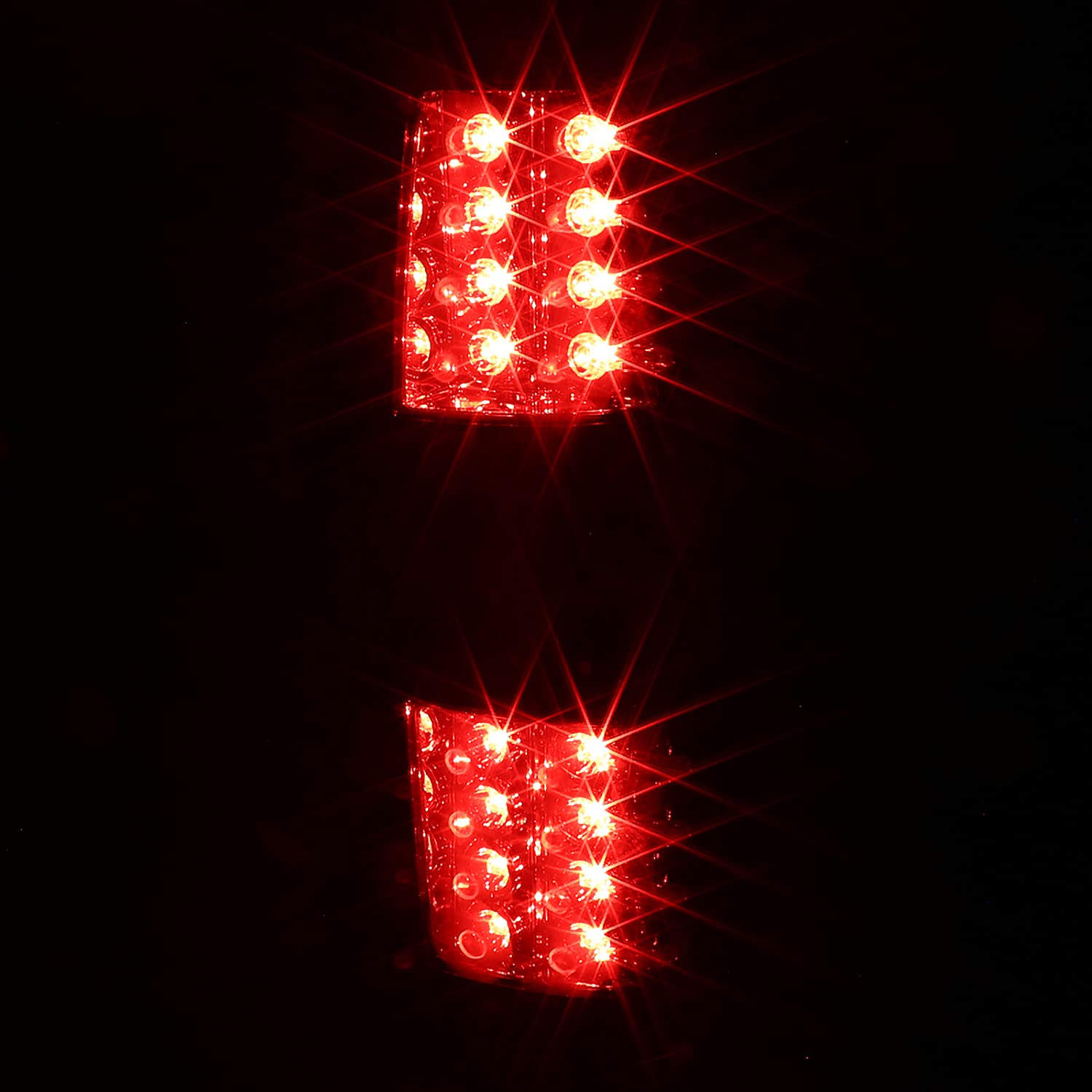 Spec-D Tuning Smoke Lens LED Tail Lights for 2007-2012 Chevy Avalanche - Left & Right Pair Assembly - Enhanced Night Visibility & Style Upgrade for Pickup Trucks
