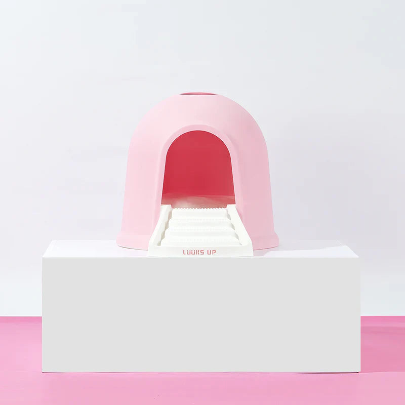 2 in 1 Kitty Litter Box & Cat House - Eco-Friendly Dual Use Litter Cabin with Odor Control - Perfect for Small Spaces & Stylish Home Decor
