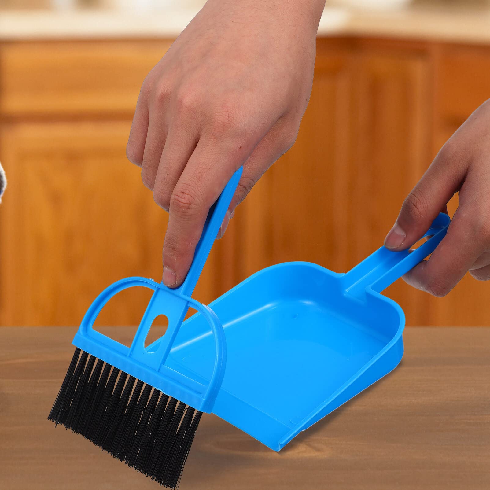 Mini Broom & Dustpan Set - 3 Pack Handheld Cleaning Tools for Kids & Home