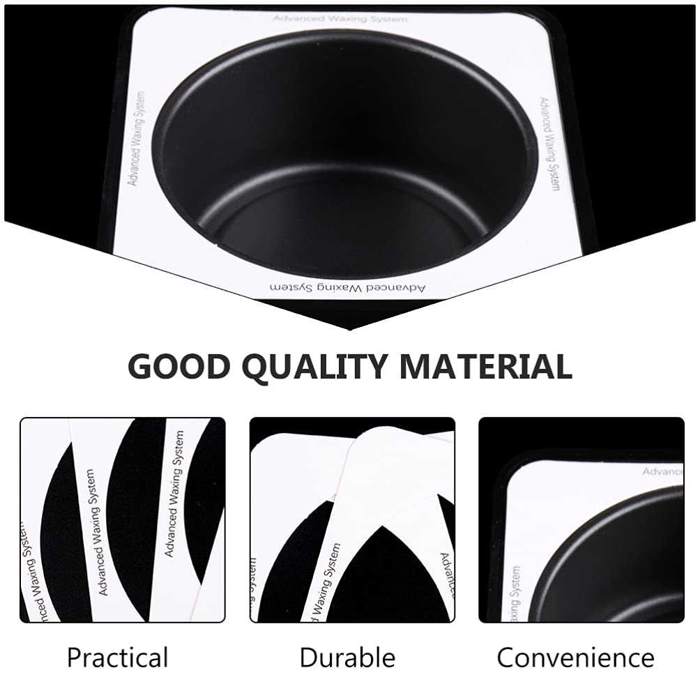 50pcs White Hair Wax Bean Machine Washers - Anti-Spill Protective Circle Pads for Wax Heater & Warmer - Perfect for Salon, Spa & Home Hair Removal Waxing