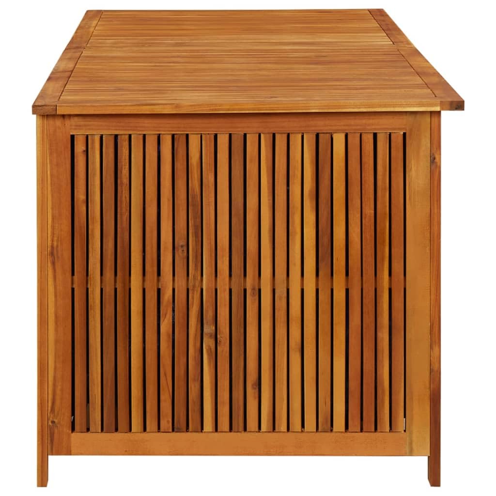 Premium Acacia Wood Outdoor Storage Box with Gas-Lift Lid - 68.9