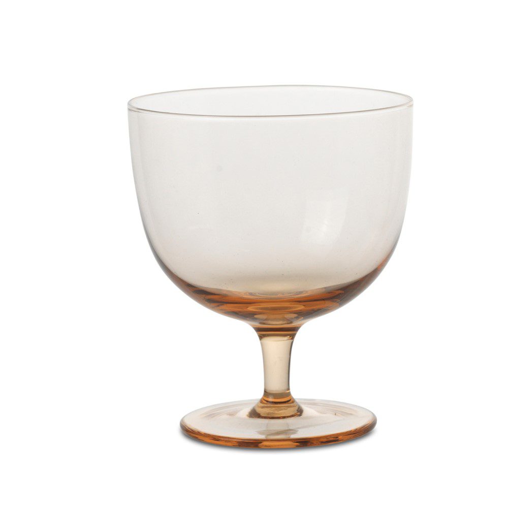 FERM LIVING Host Water Glasses Set of 2 - Elegant Blush Pink Drinking Glasses for Home, Restaurant & Party Use