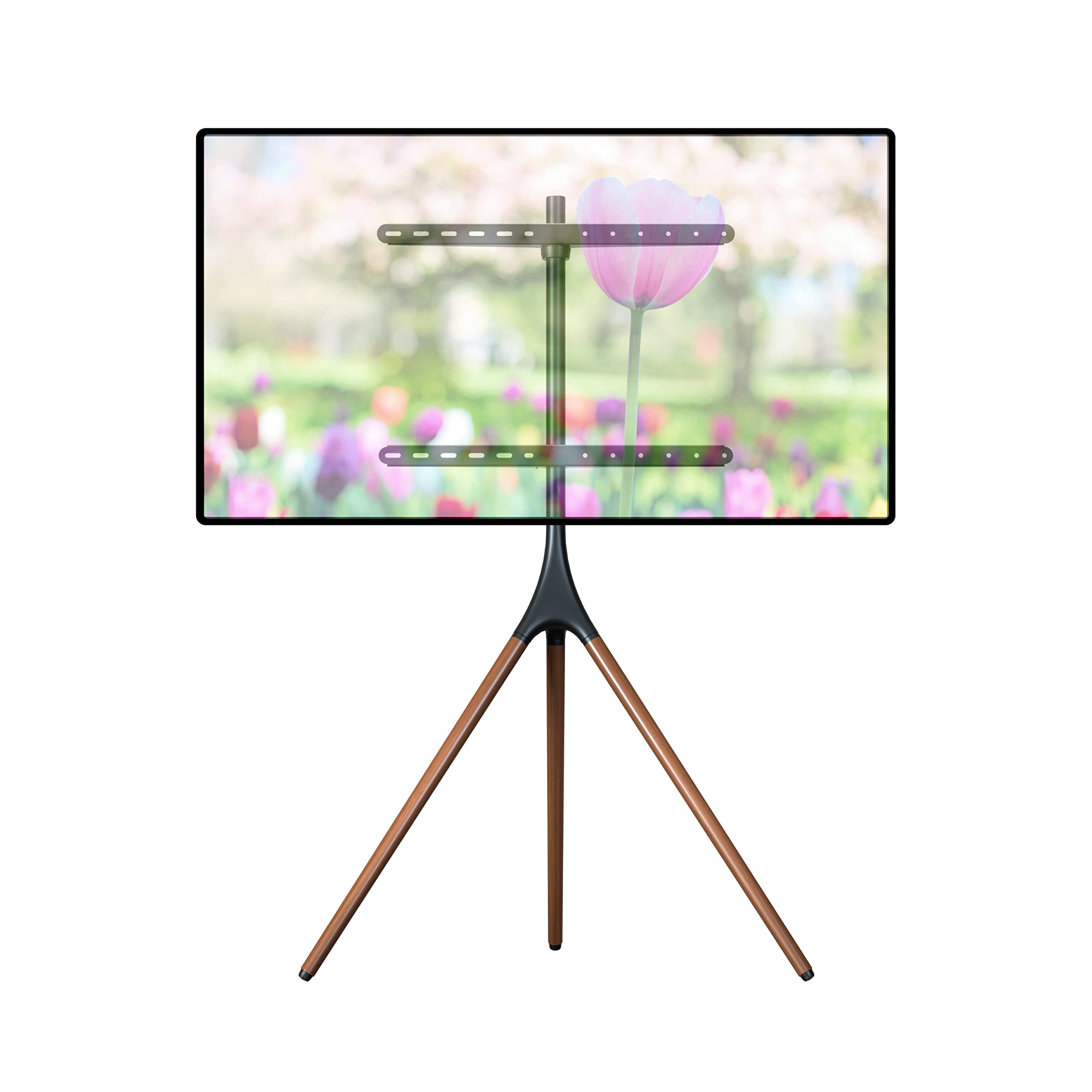 APEX by Promounts AFMSS6401 Large Flat Artistic TV Stand Mount with 180° Swivel - Multicolor TV Wall Mount for Living Room, Bedroom & Office Spaces