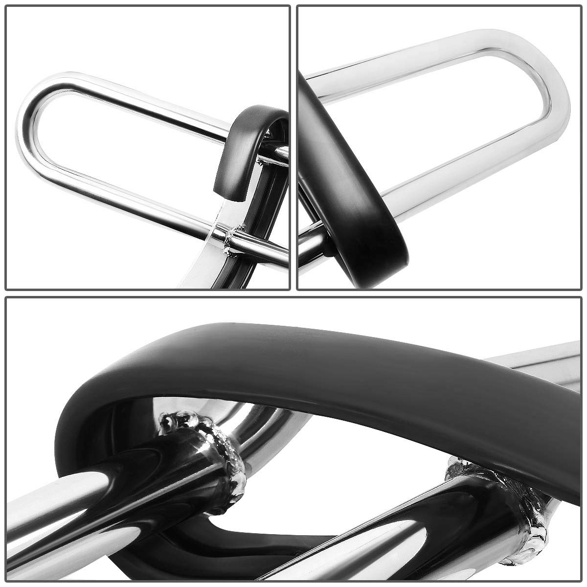 DNA Motoring RBG-006-SS Stainless Steel Rear Bumper Protector Guard for Trucks & SUVs - Heavy Duty Protection Against Scratches & Dents - Perfect for Off-Roading, Parking & Daily Driving