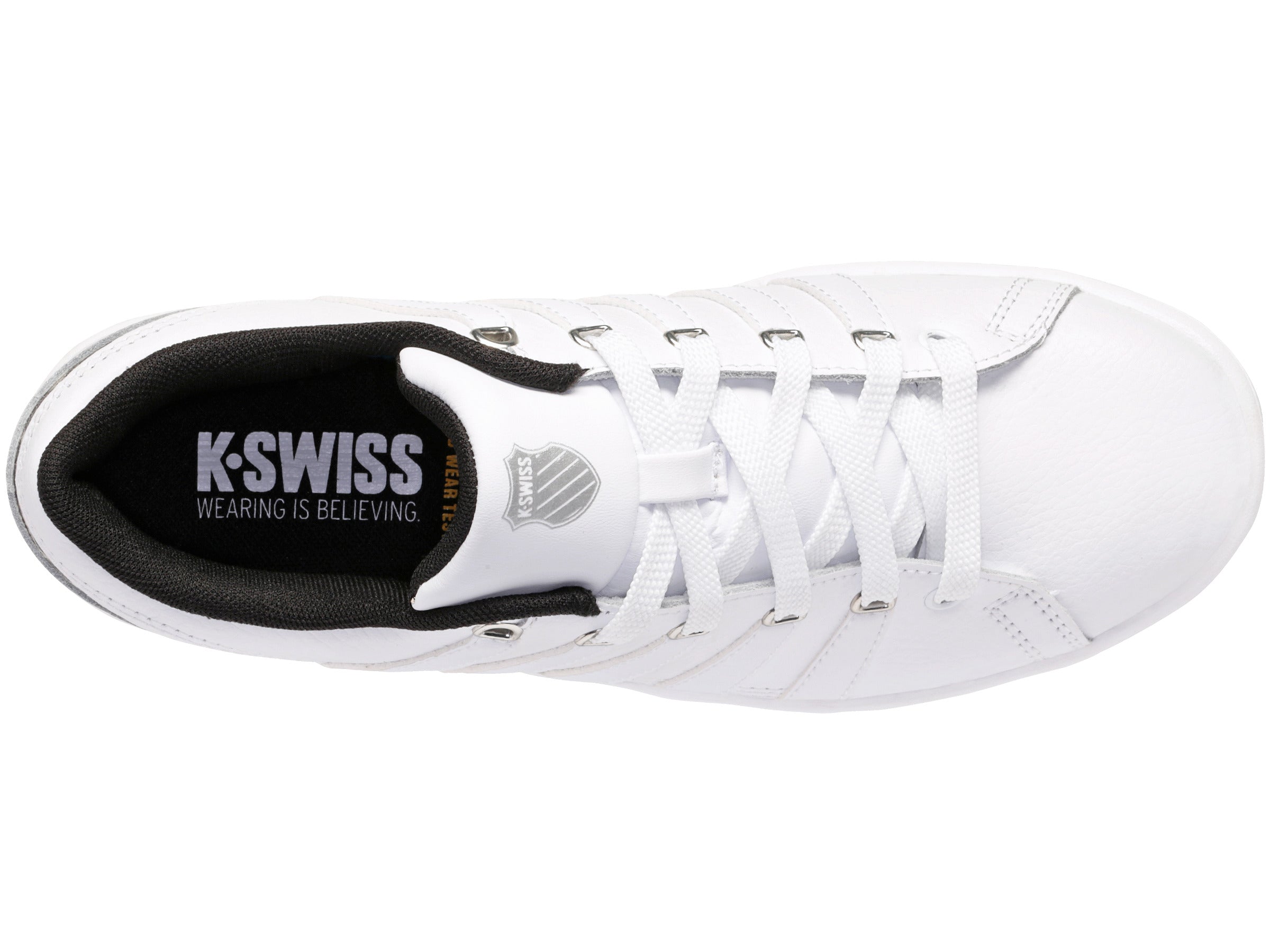 96999 137 M | RAMLI COURT Sneakers | White/Metallic Leopard Print Athletic Shoes for Women - Perfect for Running, Gym Workouts & Casual Streetwear Fashion