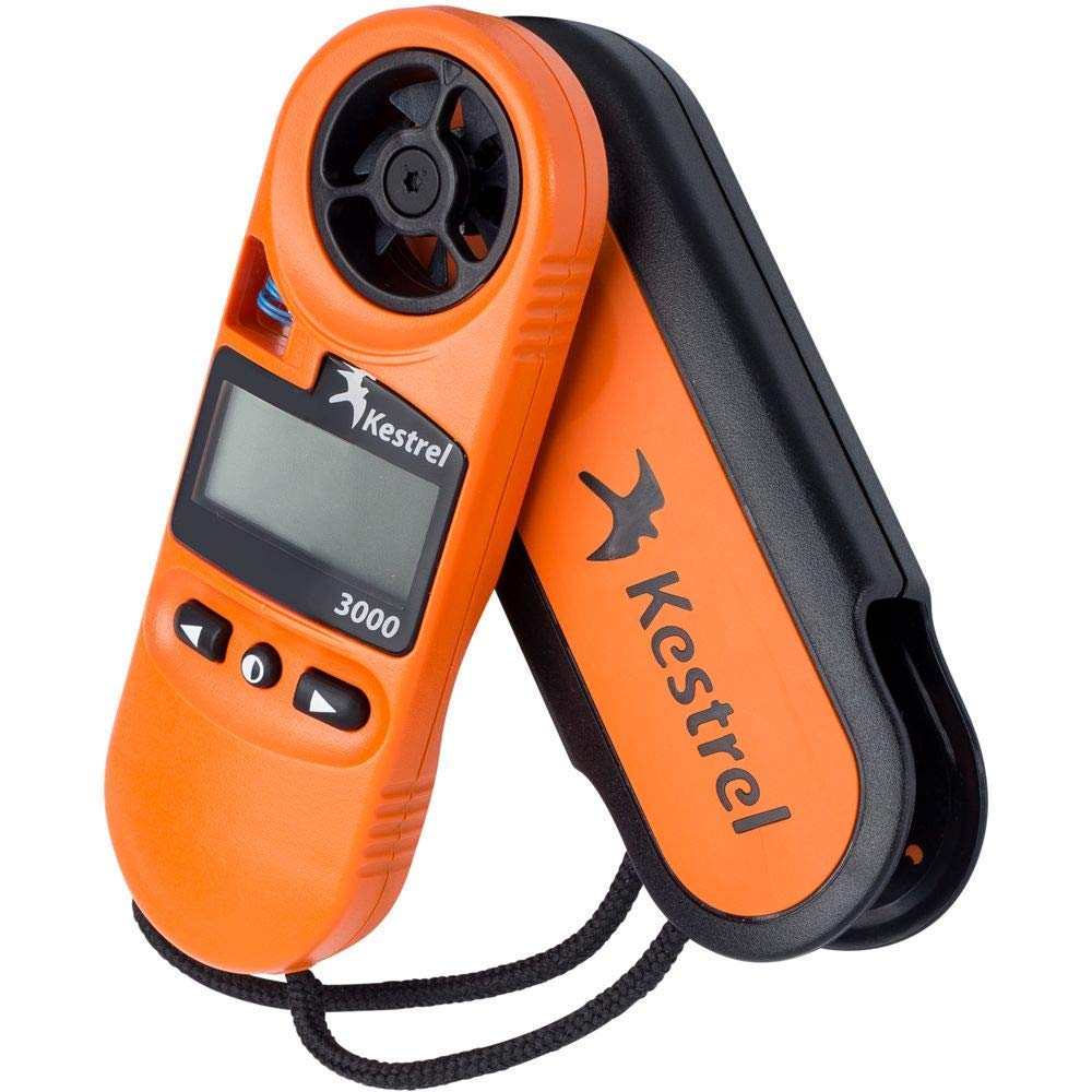 Kestrel 3000 Pocket Weather Meter & Heat Stress Monitor - Portable Anemometer for Wind Speed, Temperature, Humidity - Ideal for Outdoor Sports, Hiking, Hunting, and Industrial Safety (Orange)