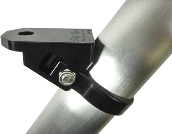 Black A-Pillar Mount with Single Clamp - Universal Fit for Car Dash Cam, GPS & Accessories - Perfect for Secure Installation in Vehicles, Trucks & SUVs