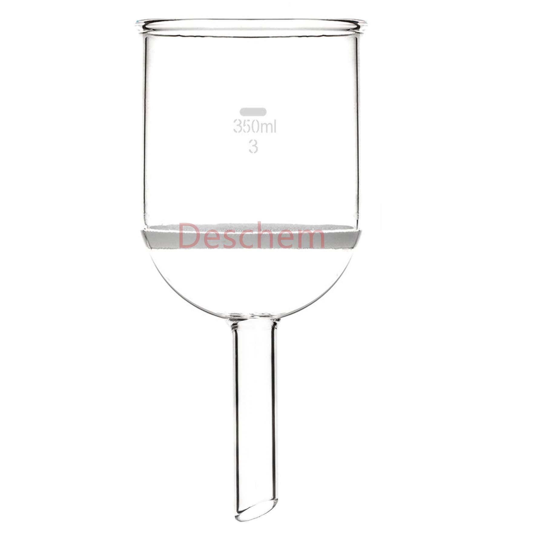 350ml Glass Buchner Funnel with Coarse Filter and Straight Tube - Perfect for Chemistry Labs, Vacuum Filtration & Scientific Experiments