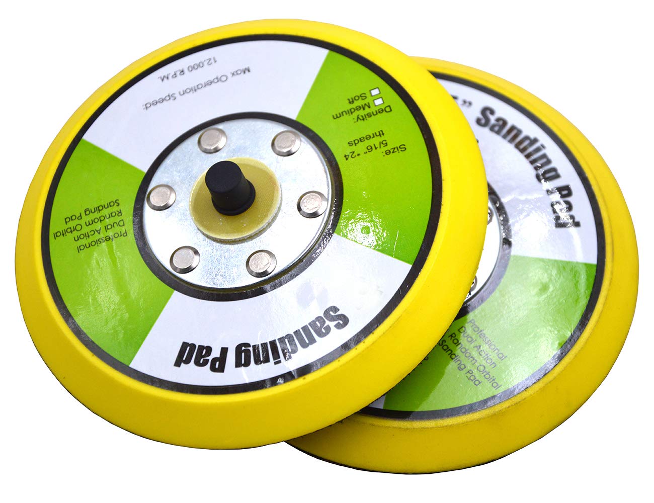 2Pcs 5-Inch Sanding Sticky Backing Plate Disc Pad with 5/16