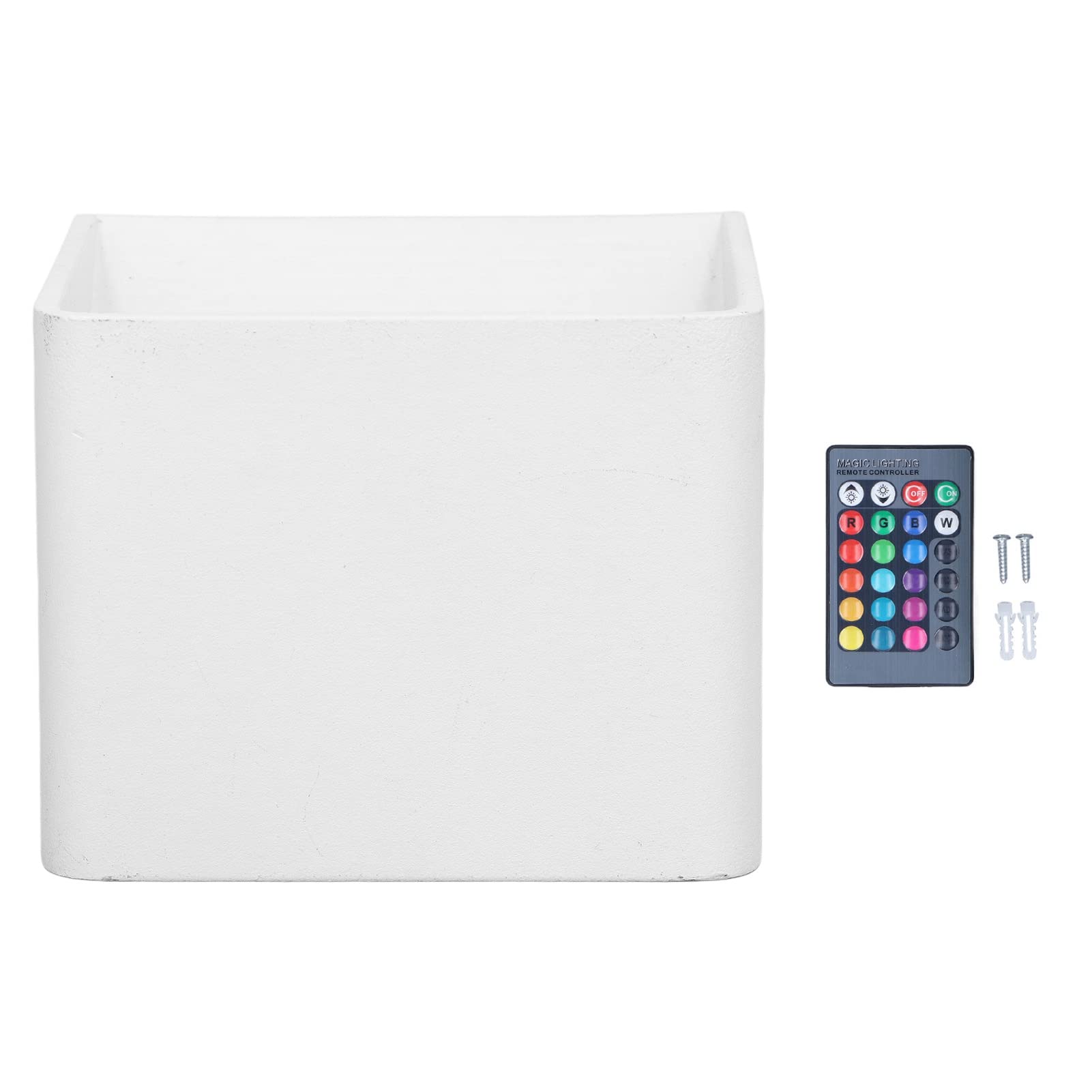 Modern RGB LED Wall Sconce Light - Dimmable 3W 280lm Remote Control Aluminum Wall Lamp with 4 Lighting Modes | Bedroom, Living Room, Hallway Decor | Energy Efficient 85-265V for Home & Office Lighting