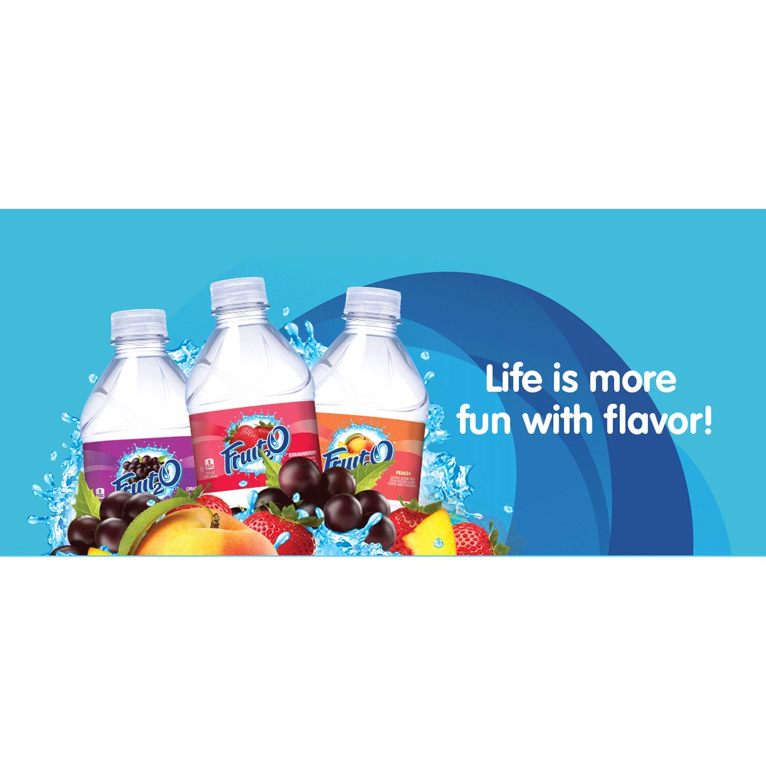 Fruit2O Zero Calorie Strawberry Flavored Water - 24 Bottles (6 Count Pack of 4) | Refreshing Hydration for Workouts, Office & On-The-Go | Sugar Free Vitamin Enhanced Beverage