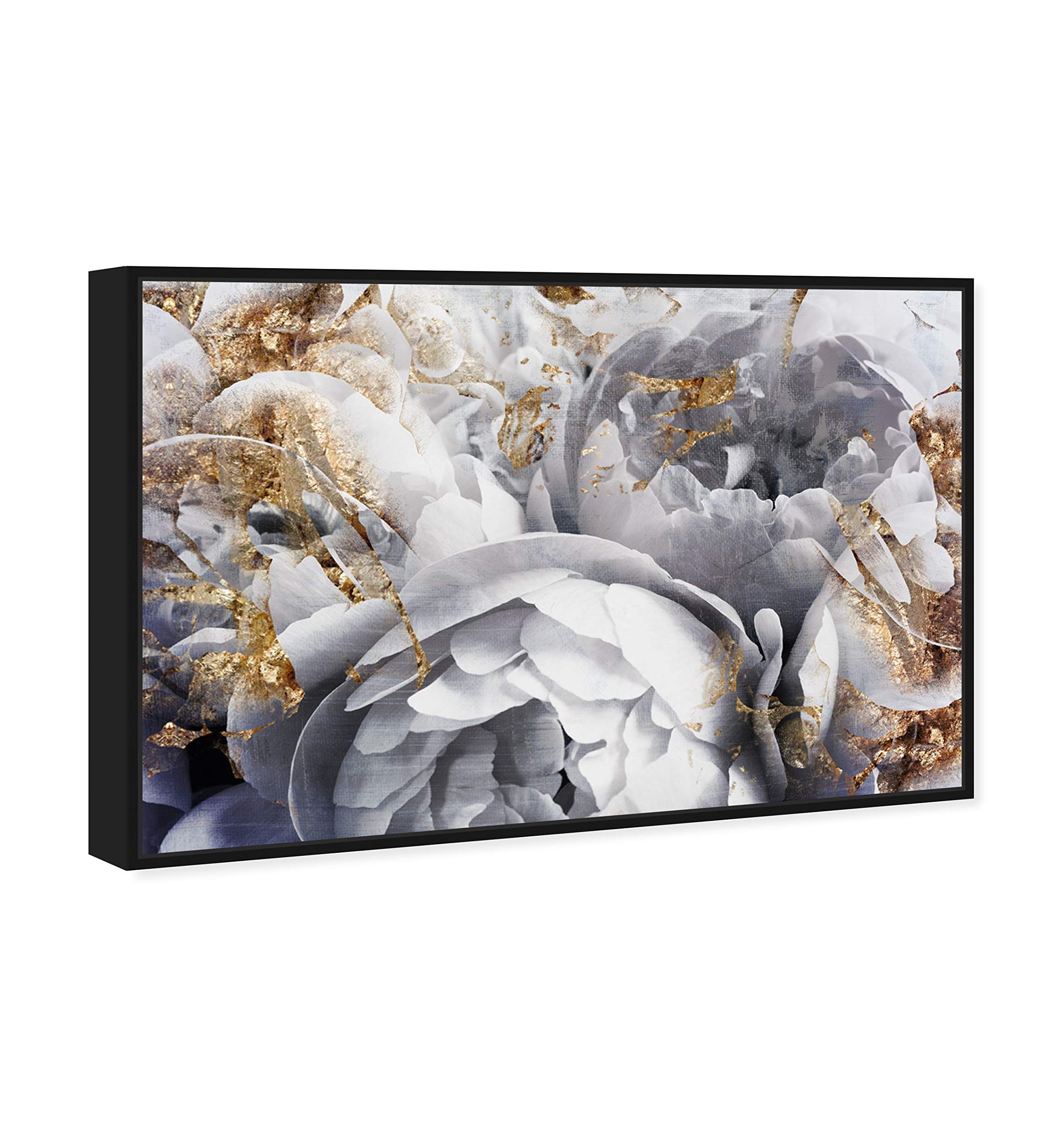 Floral and Botanical Framed Wall Art Canvas Prints - 'Her Peony Garden' Home Decor for Living Room, Bedroom & Office | Premium Floral Wall Art for Interior Design
